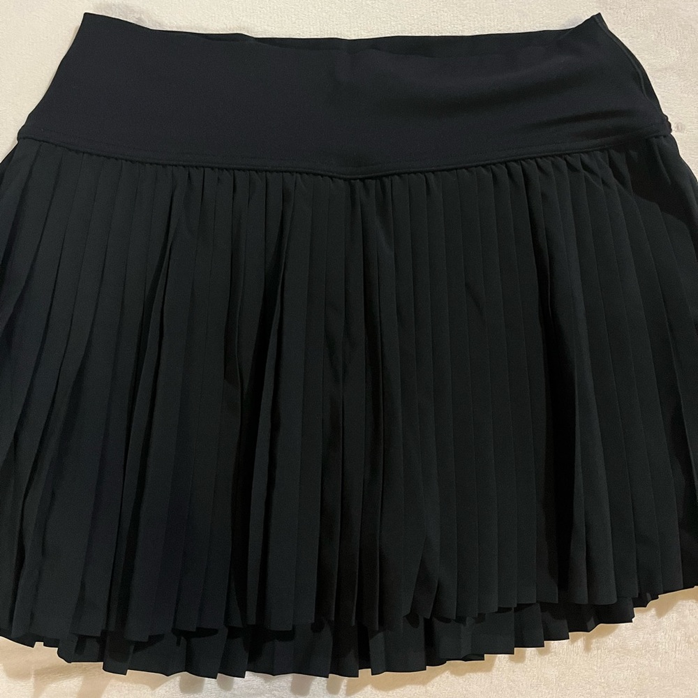 OFFLINE by aerie All Aces tennis pleated skirt - black